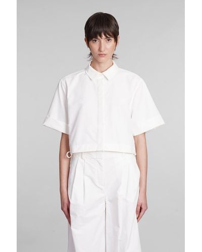 Jonathan Simkhai Ryett Shirt In White Cotton