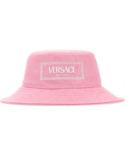 Versace Cotton Bucket Hat - Pink