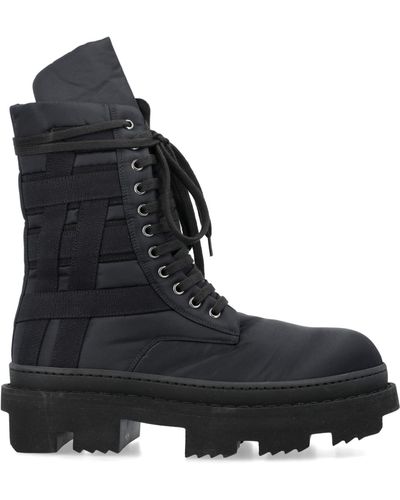 Rick Owens Army Megatooth Ankle Boot - Black