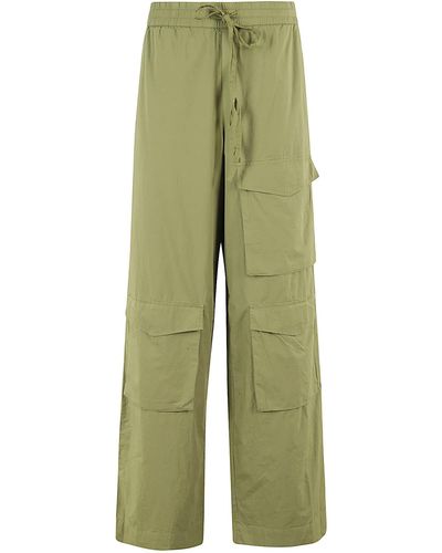 Essentiel Antwerp Fopy Cargo Pocket Trousers - Green