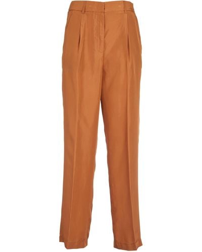Forte Forte Concealed Straight Trousers - Orange