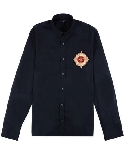 Balmain Cotton Shirt - Blue