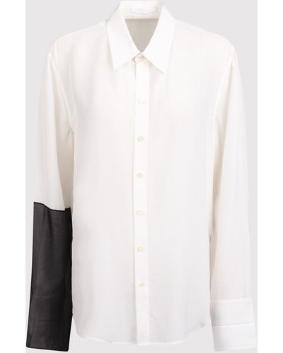 Helmut Lang Silk Shirt - White