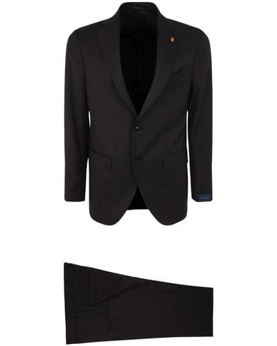Sartoria Latorre Two Buttons Suit - Black