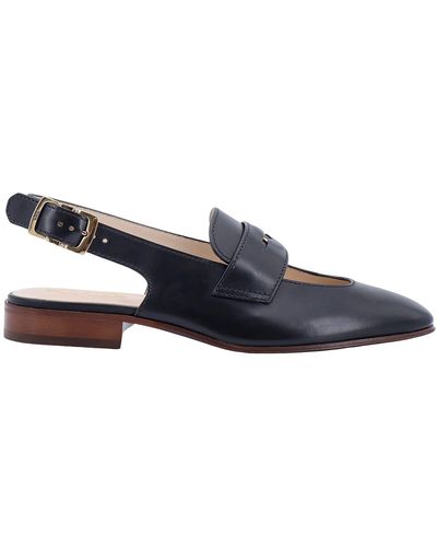 Tod's Leather Slingback Loafers - Blue