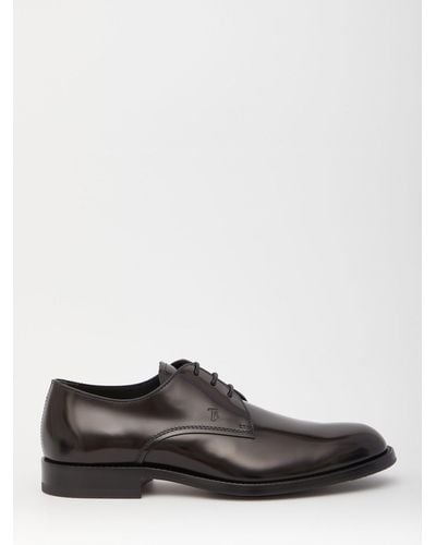 Tod's Leather Derby Shoes - White
