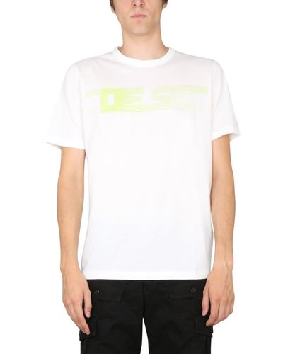 DIESEL T-just-e19 Logo-print T-shirt - White