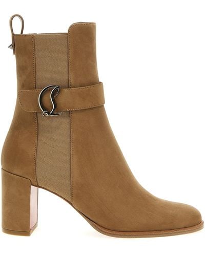 Christian Louboutin Cl Ankle Boots - Brown