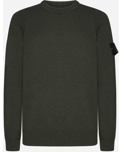 Stone Island Wool-blend Sweater - Green