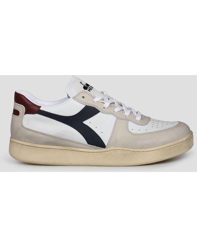 Diadora Mi Basket Low Used Sneakers - White