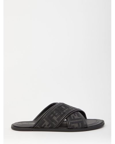 Fendi Jacquard Ff Sandals - Multicolour