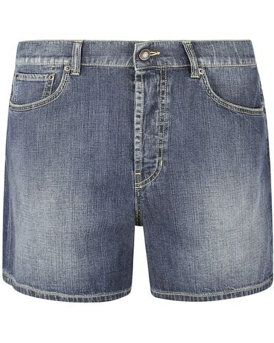 Alexander McQueen 5 Pockets Denim Shorts - Blue