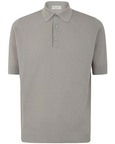 FILIPPO DE LAURENTIIS Short Sleeves Polo - Gray