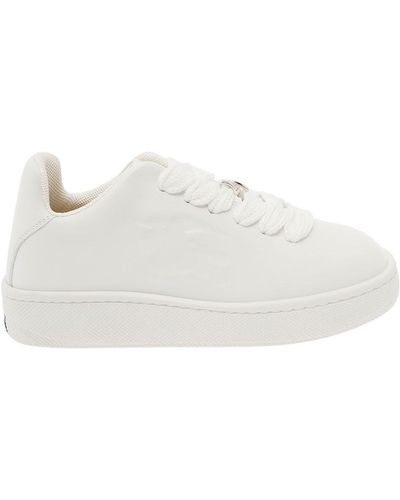 Burberry Trainers With Detail - White
