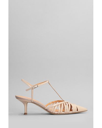 Lella Baldi Court Shoes In Powder Patent Leather - Pink