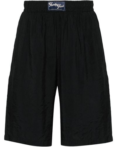 FAMILY FIRST Black Cupro Shorts