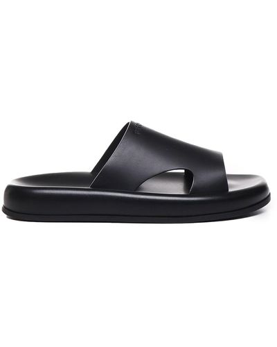 Ferragamo Sandals With Cut-Out Detail - Black