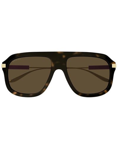 Gucci Gg1309S Linea Web 006 Sunglasses - Brown