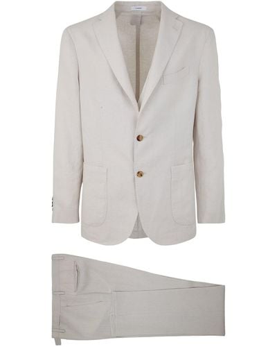 Boglioli Linen Pantsuit Suit". - White