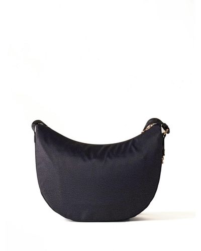 Borbonese Luna Bag Medium With Pocket - Blue