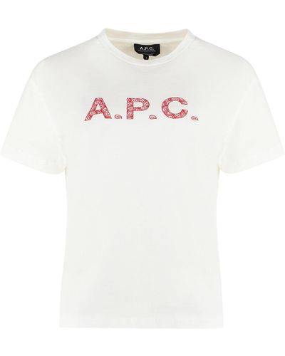 A.P.C. Chelsea Cotton Crew-neck T-shirt - White