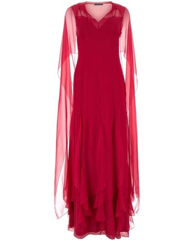 Alberta Ferretti Long Dresses - Red