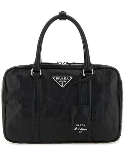 Prada Nappa Leather Handbag - Black