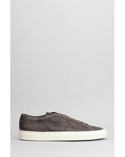 Common Projects Achilles Sneakers In Gray Suede