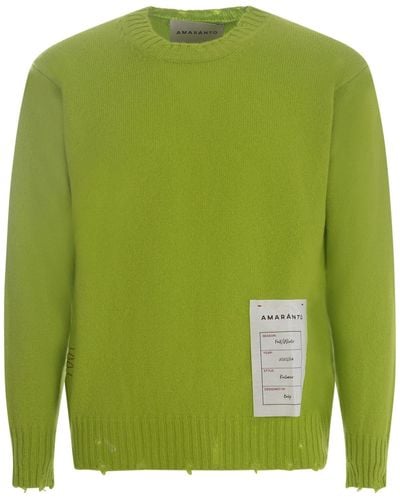 Amaranto Sweater Made Of Wool Blend - Green