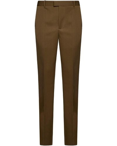 Bottega Veneta Buttoned Tailored Trousers - Brown