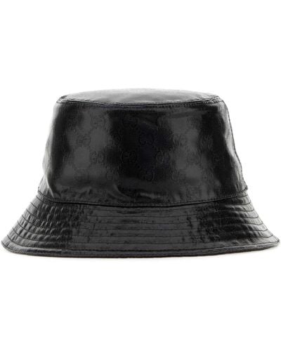 Gucci Gg Crystal Bucket Hat - Black
