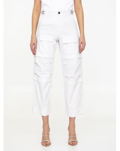 DARKPARK Julia Cargo Trousers - White