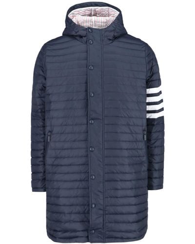 Thom Browne Downfilled Quilted Down Jacket - Blue