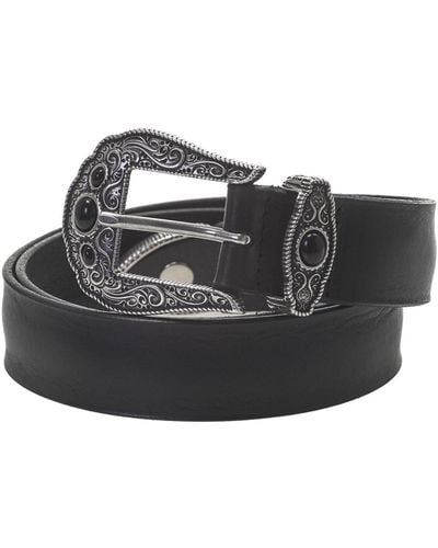 Orciani Leather Belt - Black