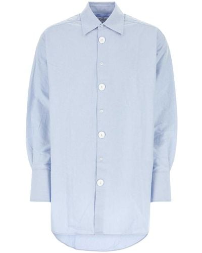 JW Anderson Light Oxford Oversize Shirt - Blue