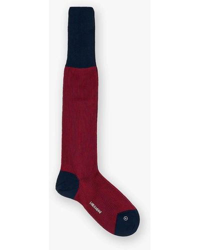 Larusmiani Striped Socks Socks - White