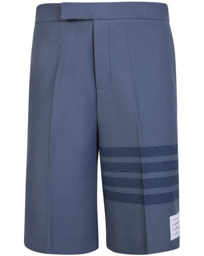 Thom Browne Twill Bermuda Shorts - Blue