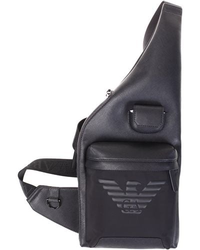 Emporio Armani One-shoulder Backpack - Black