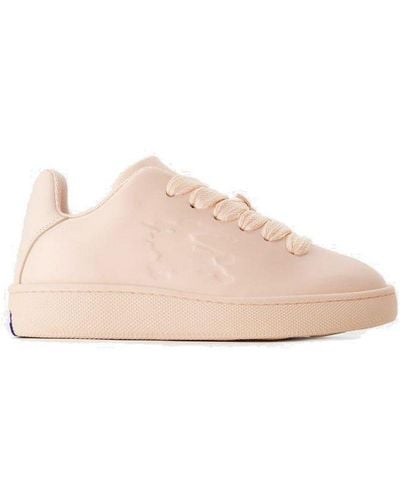 Burberry Leather Box Trainers - Pink