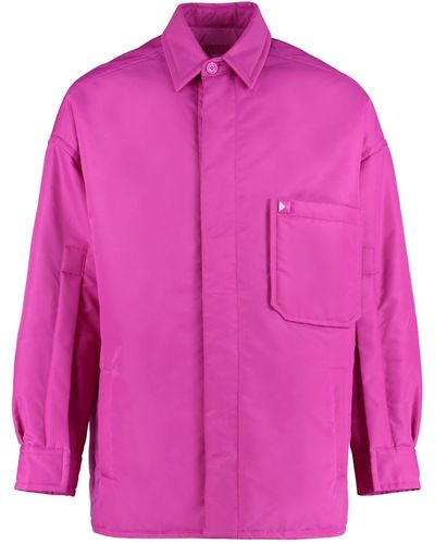 Valentino Techno Fabric Jacket - Pink