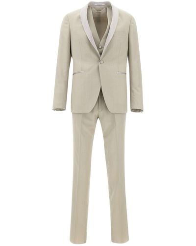 Tagliatore Three-Piece Formal Suit - Natural
