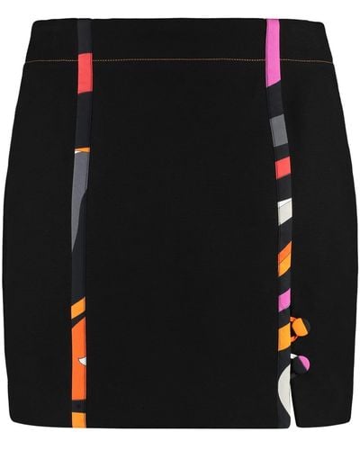 Emilio Pucci Cotton Mini-skirt - Black