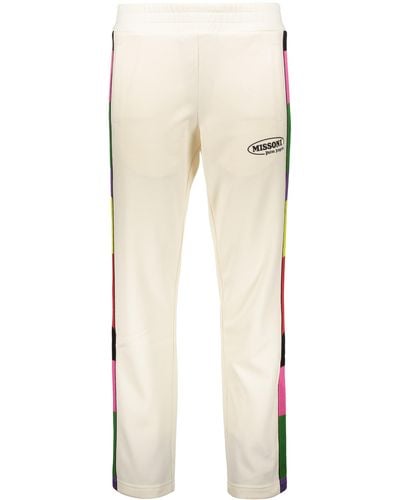 Palm Angels X Missoni Track-Pants With Decorative Stripes - Natural