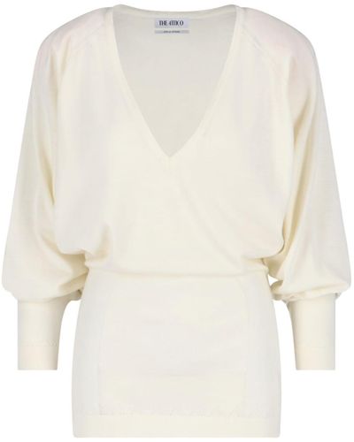 The Attico Mini Knit Dress - White