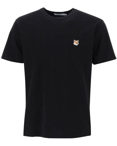 Maison Kitsuné Fox Head T Shirt - Black