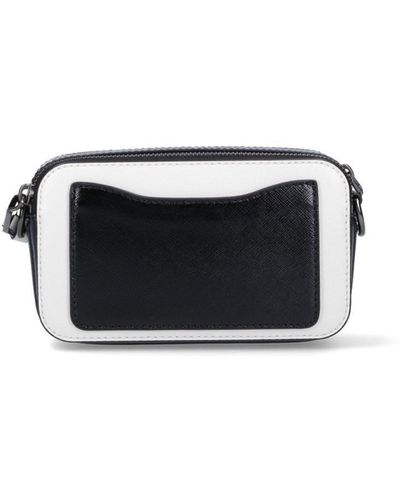 MARC JACOBS THE SNAPSHOT LEATHER BI-COLOR CAMERA BAG - CRTBLNCHSHP