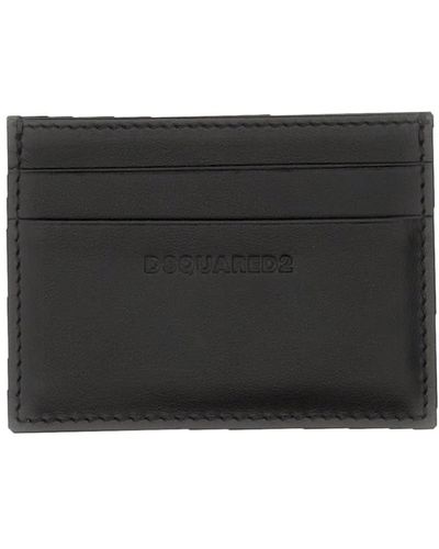 DSquared² Leather Card Holder - Black