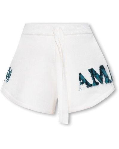 Amiri Shorts With Logo - White