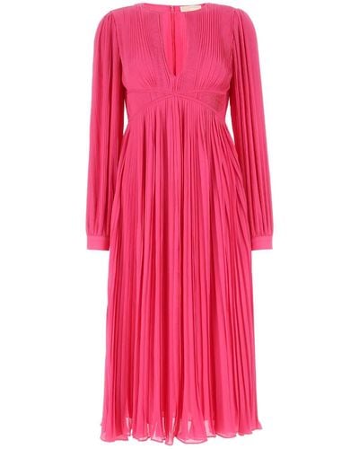 Michael Kors Dark Crepe Dress - Pink