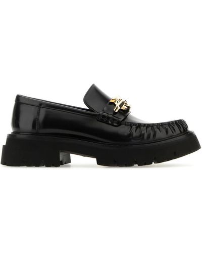 Ferragamo Ingrid Loafers Shoes - Black